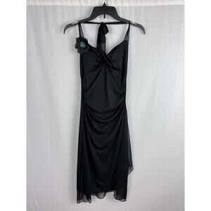Vintage Y2K Ruby Rox Dress Babydoll Halter Black Fairy Whimsigoth Prom Going Out